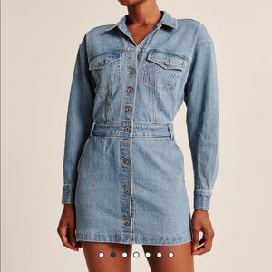 Abercrombie & Fitch Women's Denim Shirt Dress Size small tall